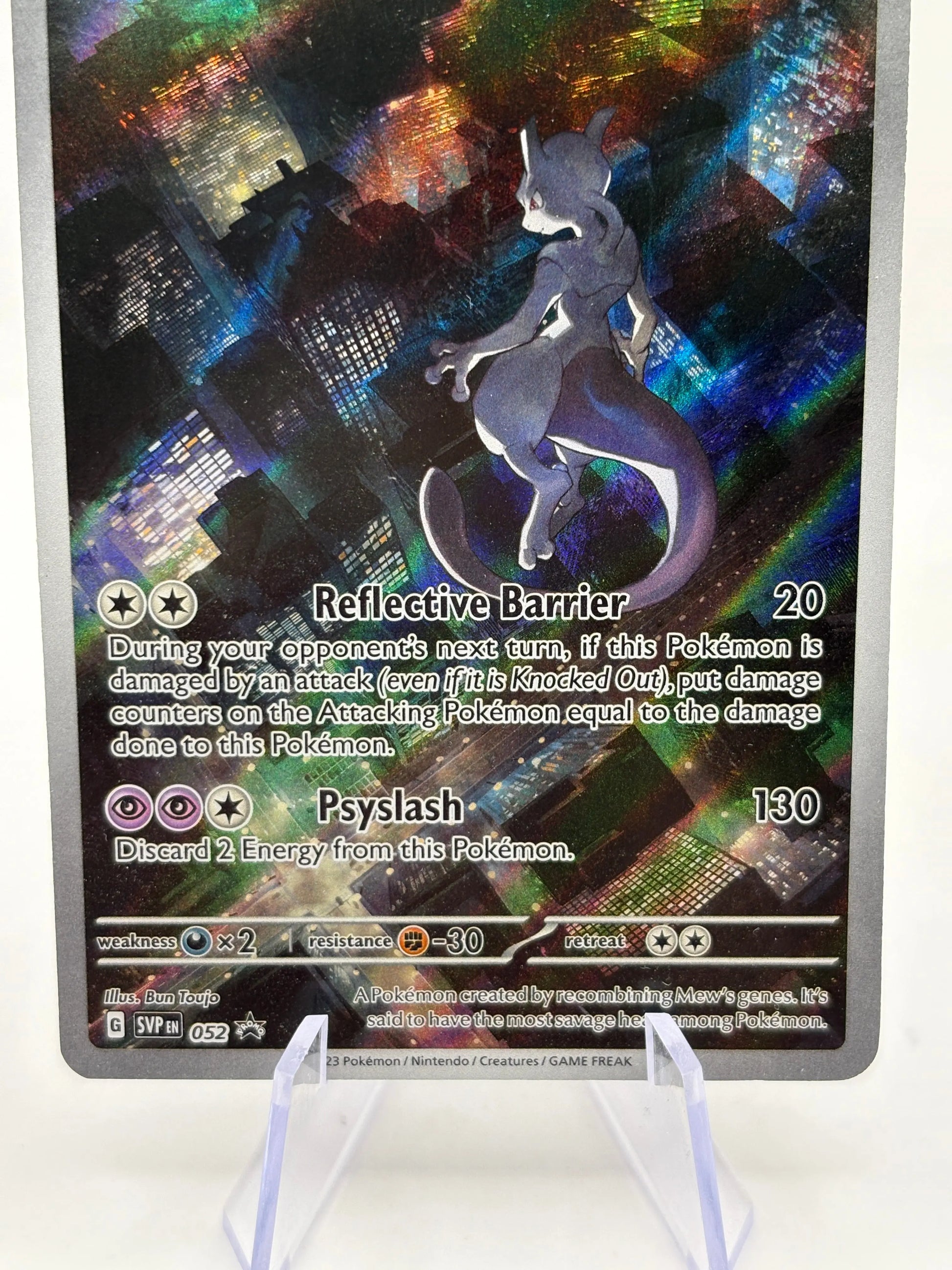 Pokemon TCG SVP Promos - Mewtwo SVP052 Black Star Promo Illustration Rare LP FRENLY BRICKS - Open 7 Days