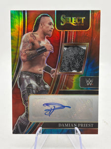Damian Priest 2022 Panini Select WWE Autographed Memorabilia Auto Relic /25
