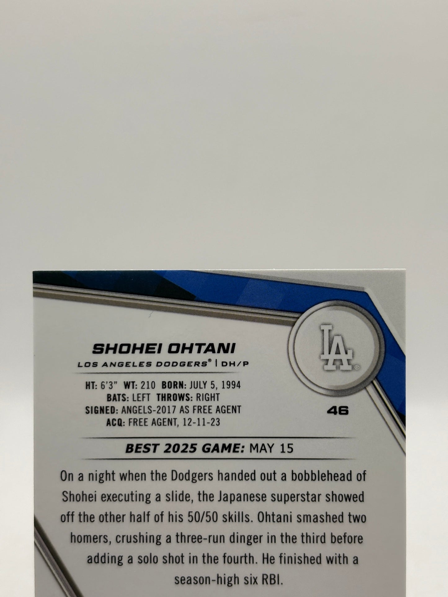 2025 Bowman's Best #46 Shohei Ohtani Wave Refractor FRENLY BRICKS - Open 7 Days