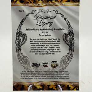 The Rock 2026 Topps Chrome WWE Diamond Legacy Gold Refractor /50 RDL-8 FRENLY BRICKS - Open 7 Days