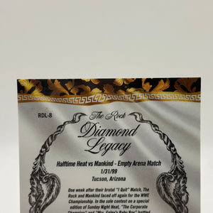 The Rock 2026 Topps Chrome WWE Diamond Legacy Gold Refractor /50 RDL-8 FRENLY BRICKS - Open 7 Days