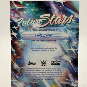 2026 Topps Chrome WWE Ricky Saints Future Stars Auto #FSA-RIC FRENLY BRICKS - Open 7 Days