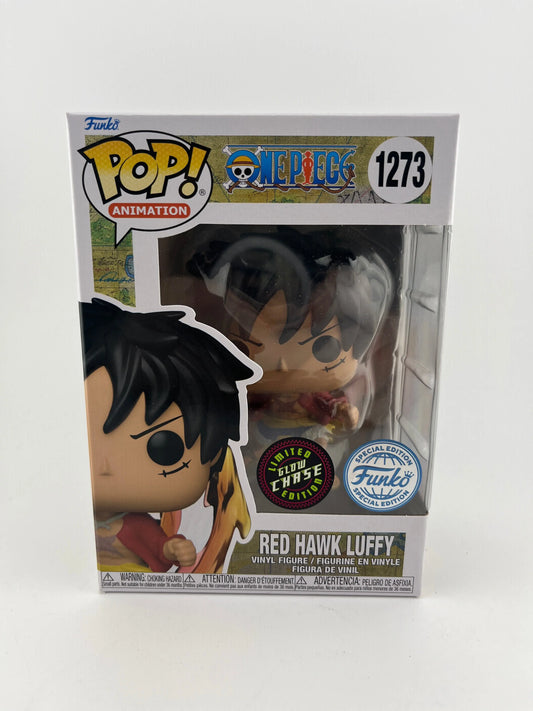 Funko POP! Animation One Piece Red Hawk Luffy #1273 Limited Glow Chase Edition FRENLY BRICKS - Open 7 Days