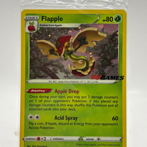 Pokemon TCG - Flapple 022/192 Holo Rare EB Games Stamped Sealed FRENLY BRICKS - Open 7 Days
