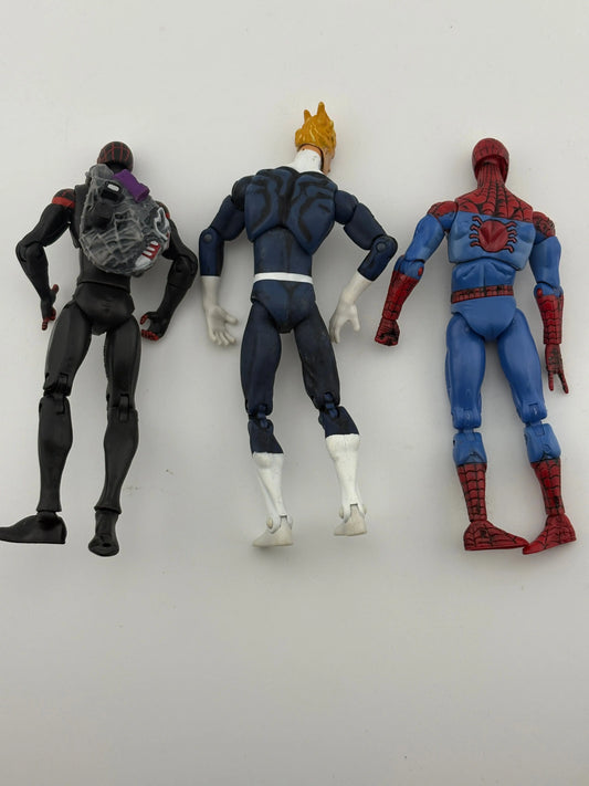 Marvel Universe 2009 Action Figures Lot - Spider-man, Miles, Human Torch Loose FRENLY BRICKS - Open 7 Days