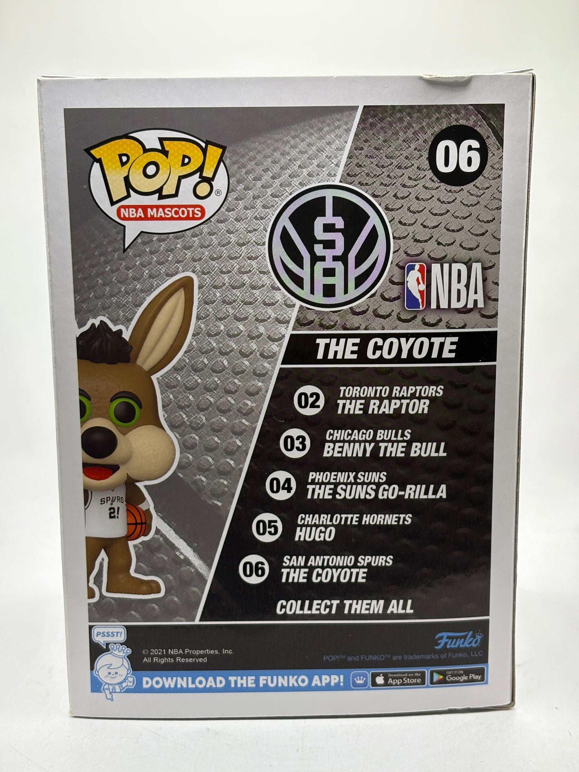 Funko POP! Nba Mascots San Antonio Spurs #06 The Coyote Vinyl Figure FRENLY BRICKS - Open 7 Days