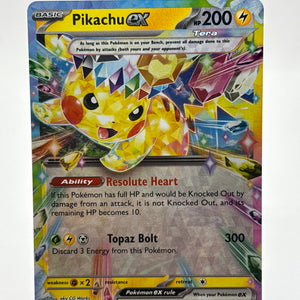 Pokemon TCG Surging Sparks - Pikachu EX 057/191 NM FRENLY BRICKS - Open 7 Days