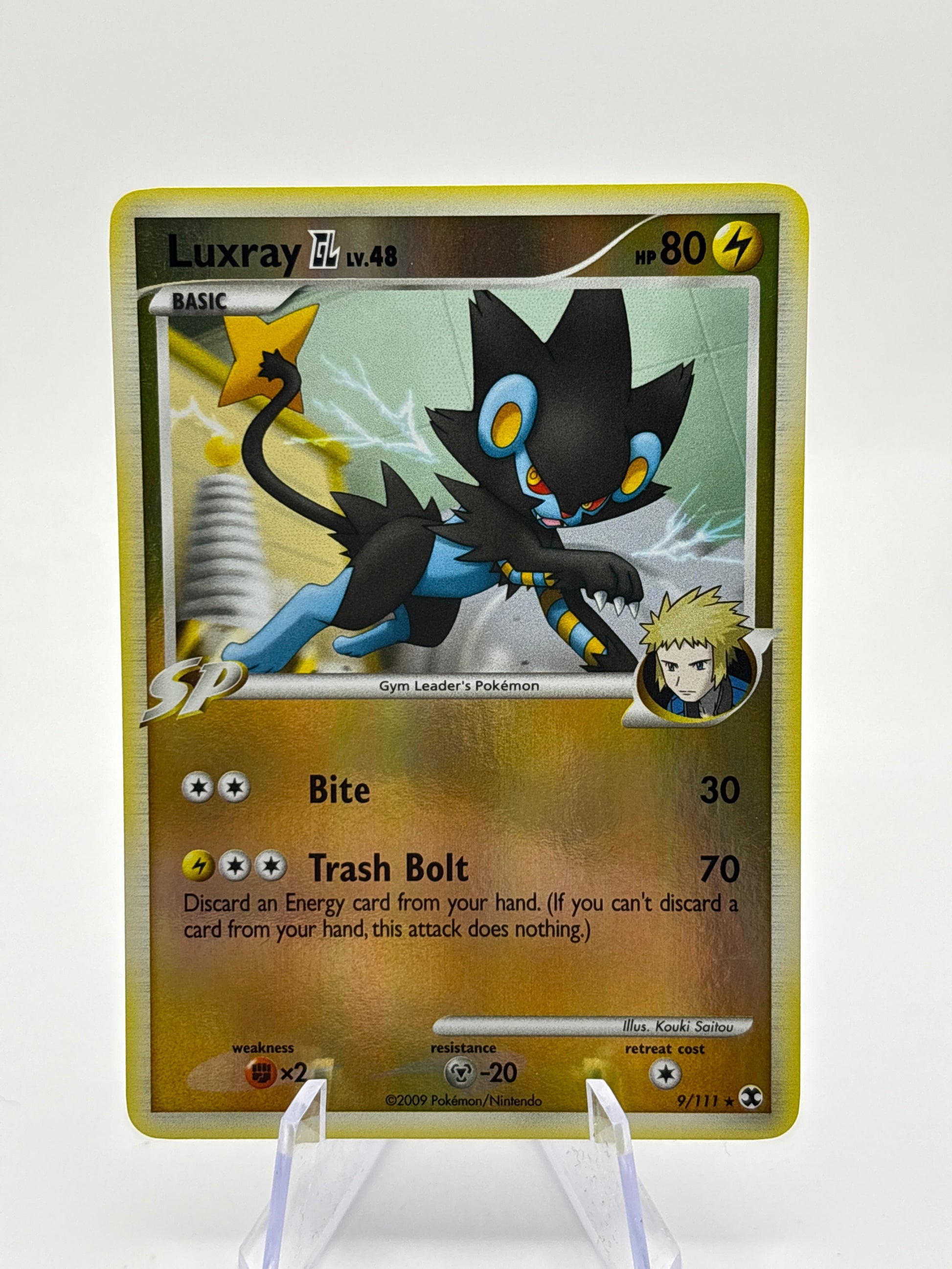 Pokemon TCG Platinum Rising Rivals - Luxray GL 9/111 Rare Reverse Holo MP FRENLY BRICKS - Open 7 Days