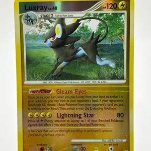 Pokemon TCG Diamond Pearl - Luxray 7/130 Rare Reverse Holo Error? FRENLY BRICKS - Open 7 Days