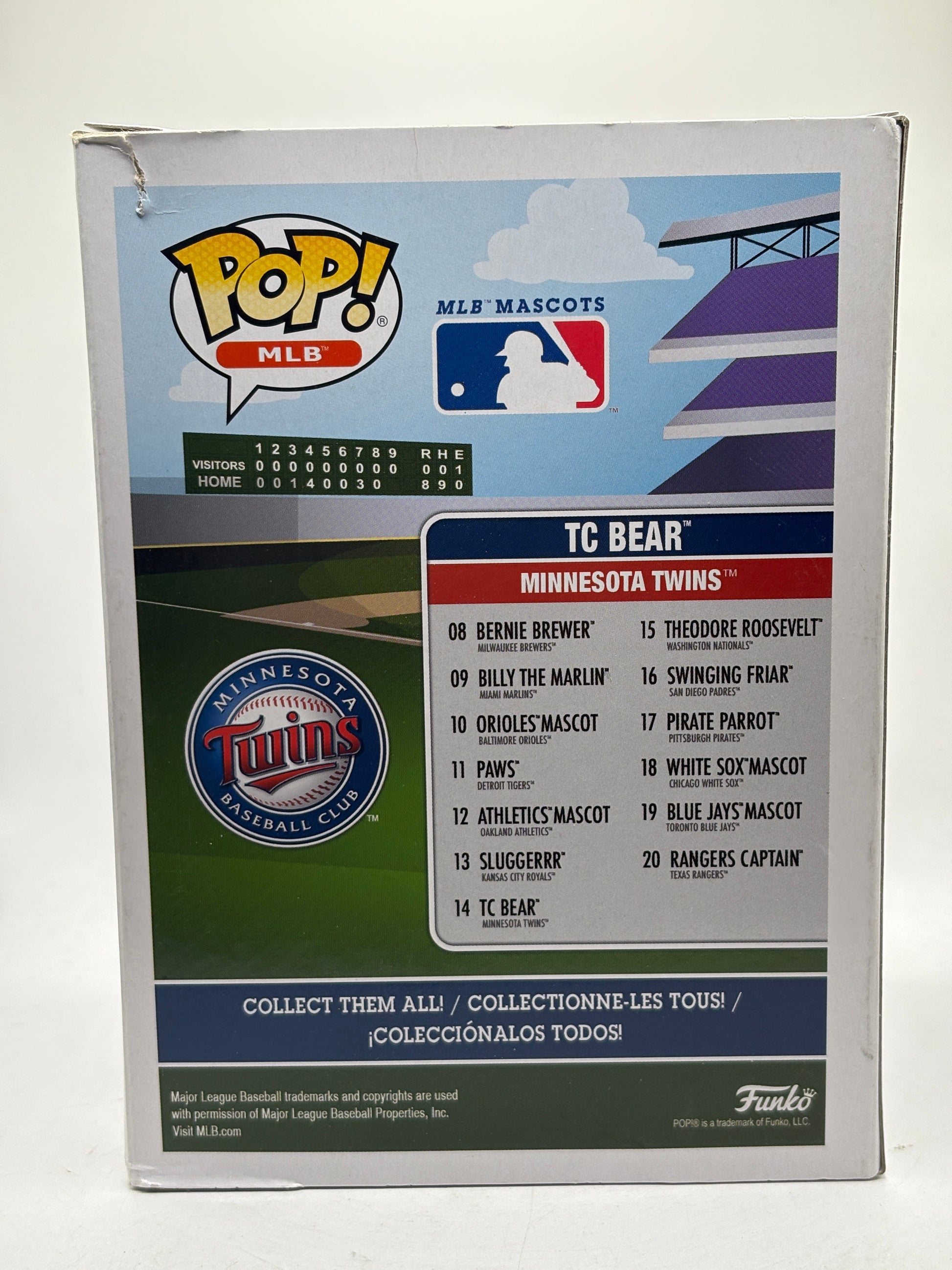 Funko POP! MLB Minnesota Twins #14 TC Bear Vinyl Figure FRENLY BRICKS - Open 7 Days