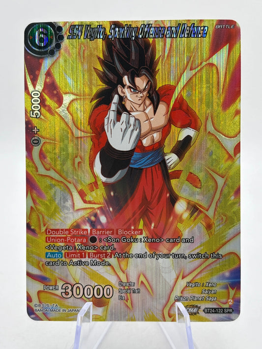 Dragon Ball Super Masters - SS4 Vegito, Sparking Offense and Defence BT24-122 SPR FRENLY BRICKS - Open 7 Days