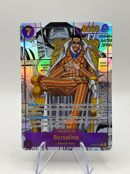 2026 One Piece The Time of Battle Borsalino Manga Art SSP #OP16-073