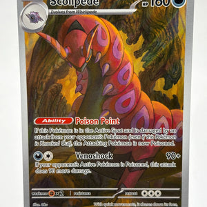 Pokemon TCG Black Bolt - Scolipede 134/086 Illustration Rare NM FRENLY BRICKS - Open 7 Days