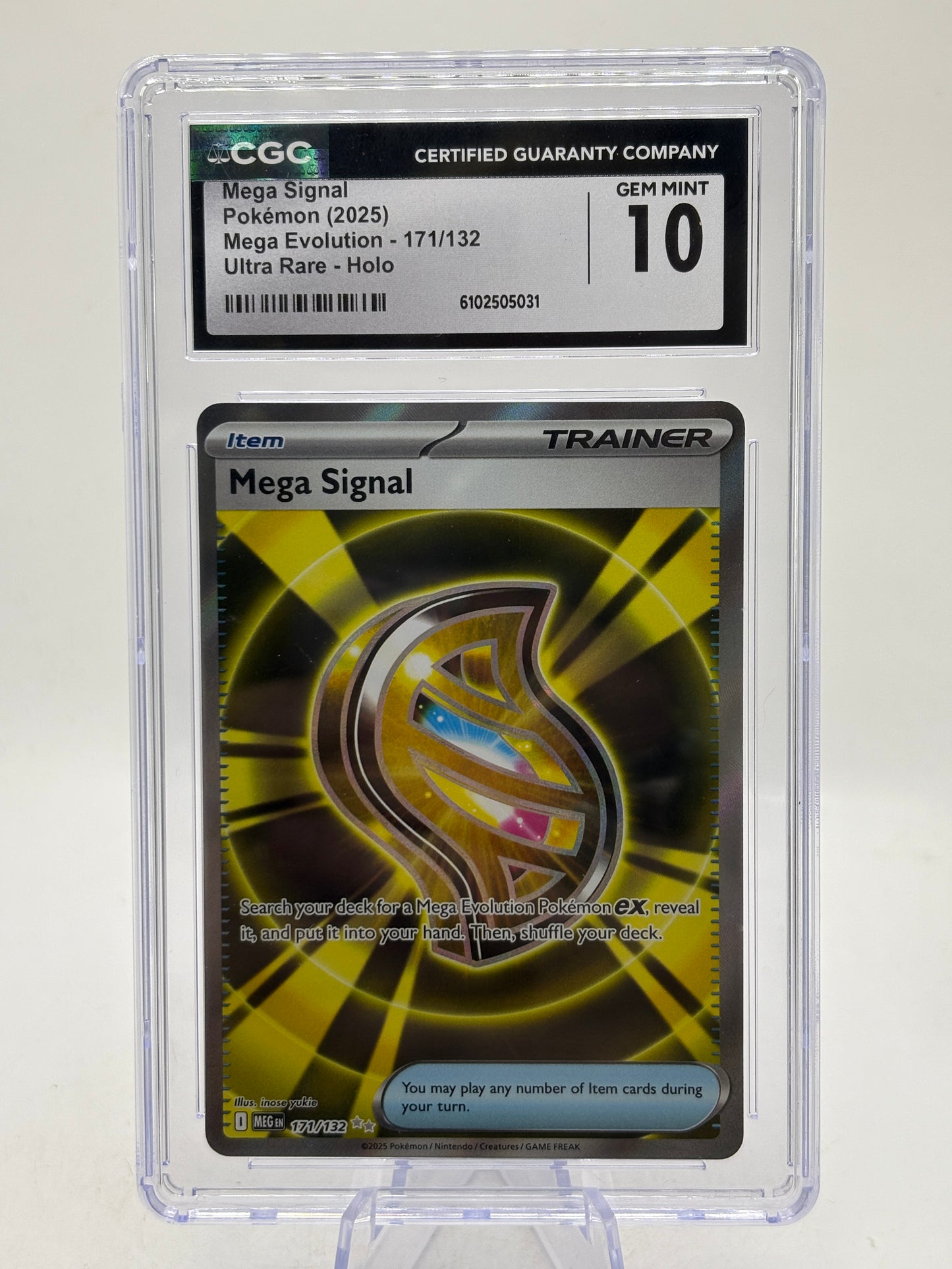 Pokemon TCG Mega Evolution - Mega Signal 171/132 Ultra Rare CGC 10