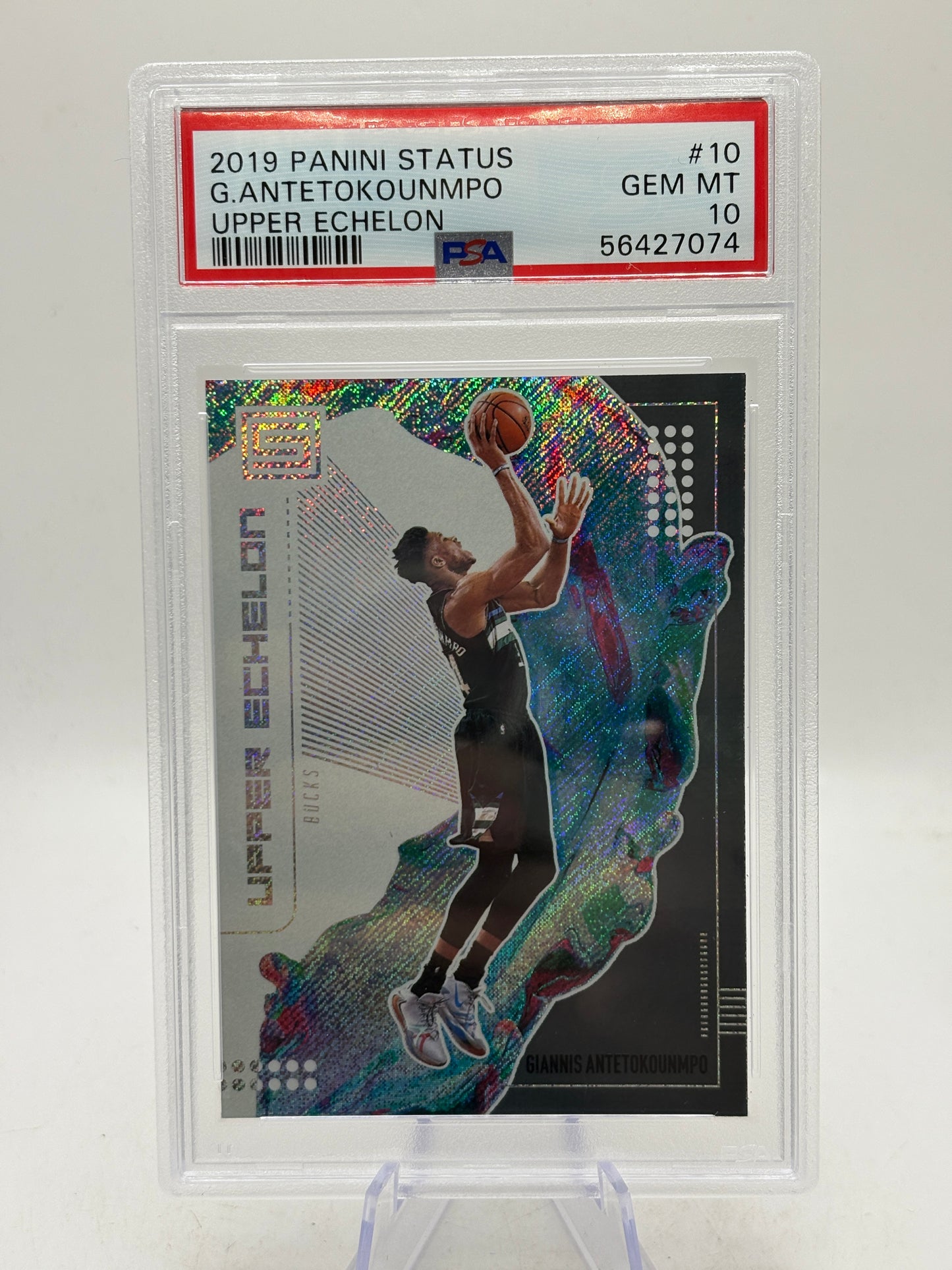 Panini 2019-20 Status Upper Echelon Giannis Antetokounmpo #10 PSA