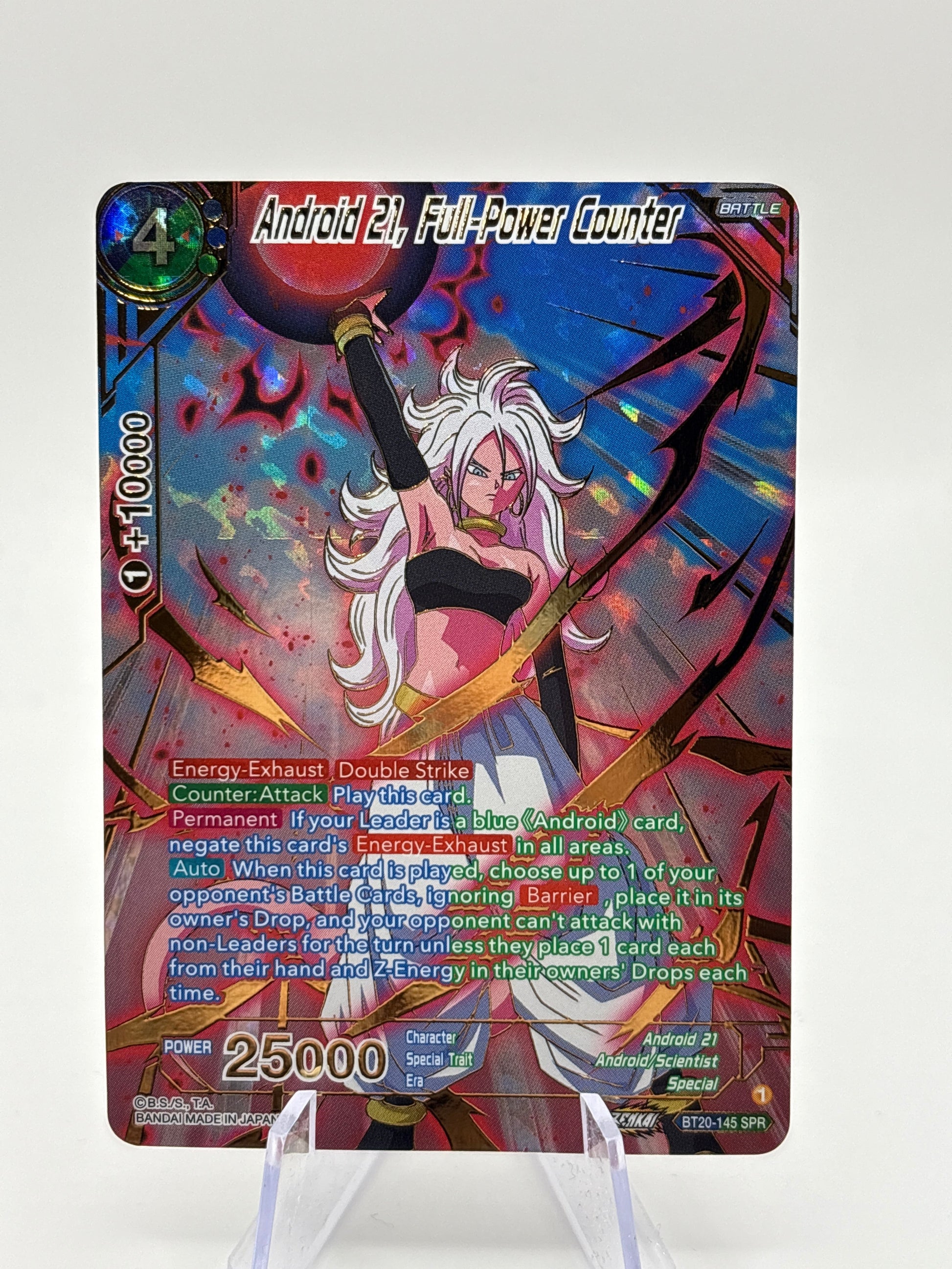 Dragon Ball Super Masters - Android 21, Full-Power Counter BT20-145 SPR FRENLY BRICKS - Open 7 Days