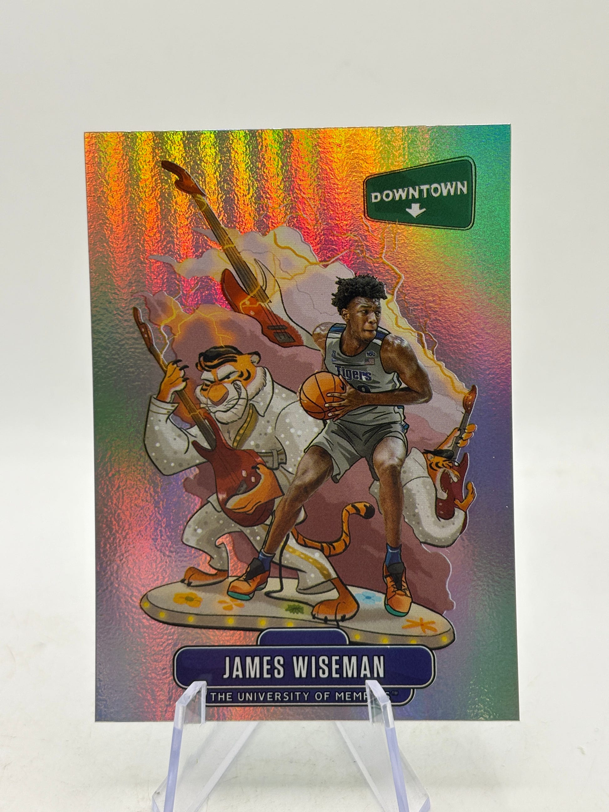 2020 Panini Chronicles Collegiate James Wiseman Rookie Downtown SP image 1