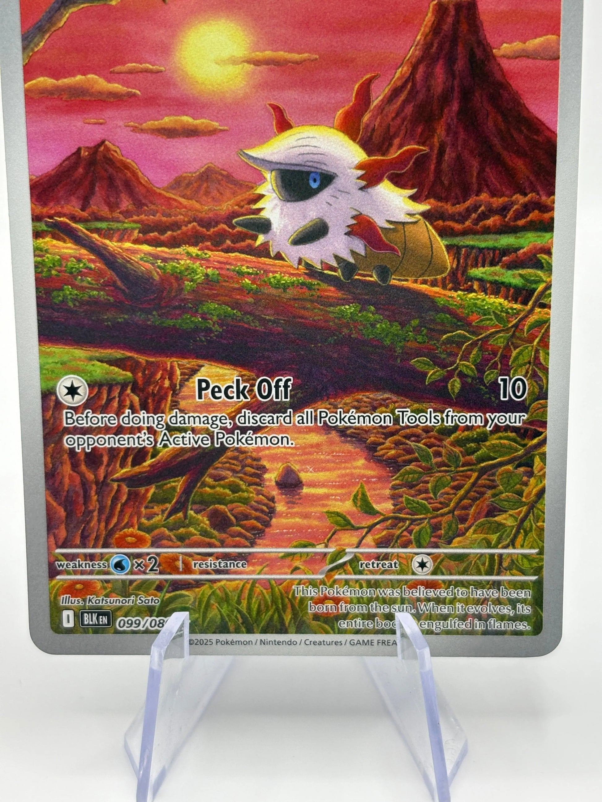 Pokemon TCG Black Bolt - Larvesta 099/086 Illustration Rare NM FRENLY BRICKS - Open 7 Days
