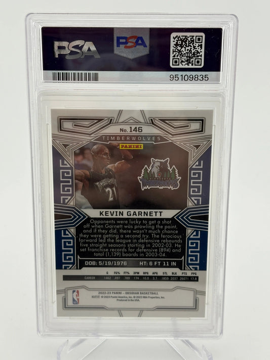 2022 Panini Obsidian - Kevin Garnett Electric Etch White Pulsar - PSA 9 FRENLY BRICKS - Open 7 Days
