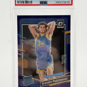2023 Donruss Optic Brandin Podziemski Purple PSA 9 MINT FRENLY BRICKS - Open 7 Days