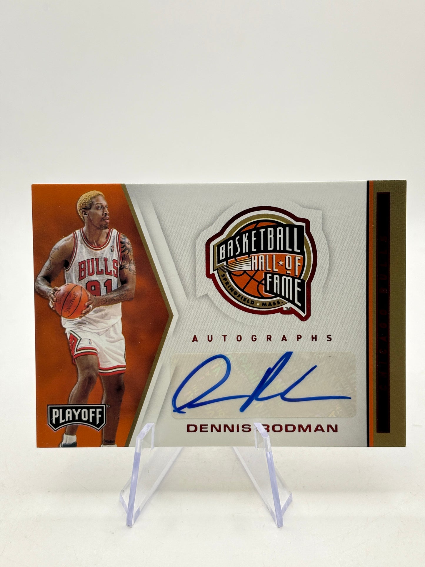 2019-20 Panini Chronicles Playoff Basketball HF-DRO Dennis Rodman Auto