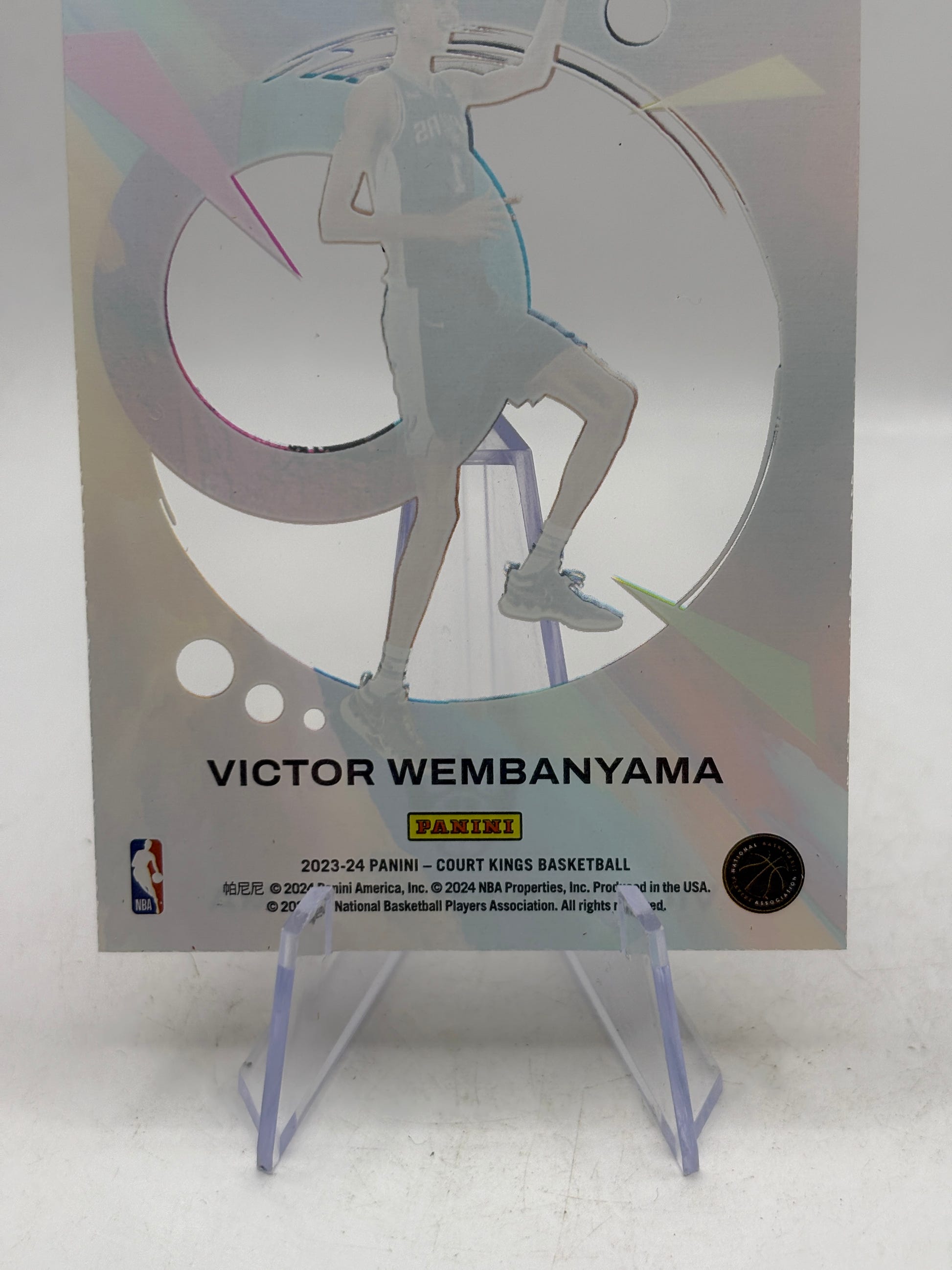 2023-24 Panini Court Kings Acetate Victor Wembanyama Rookie RC #4 SA Spurs image 4