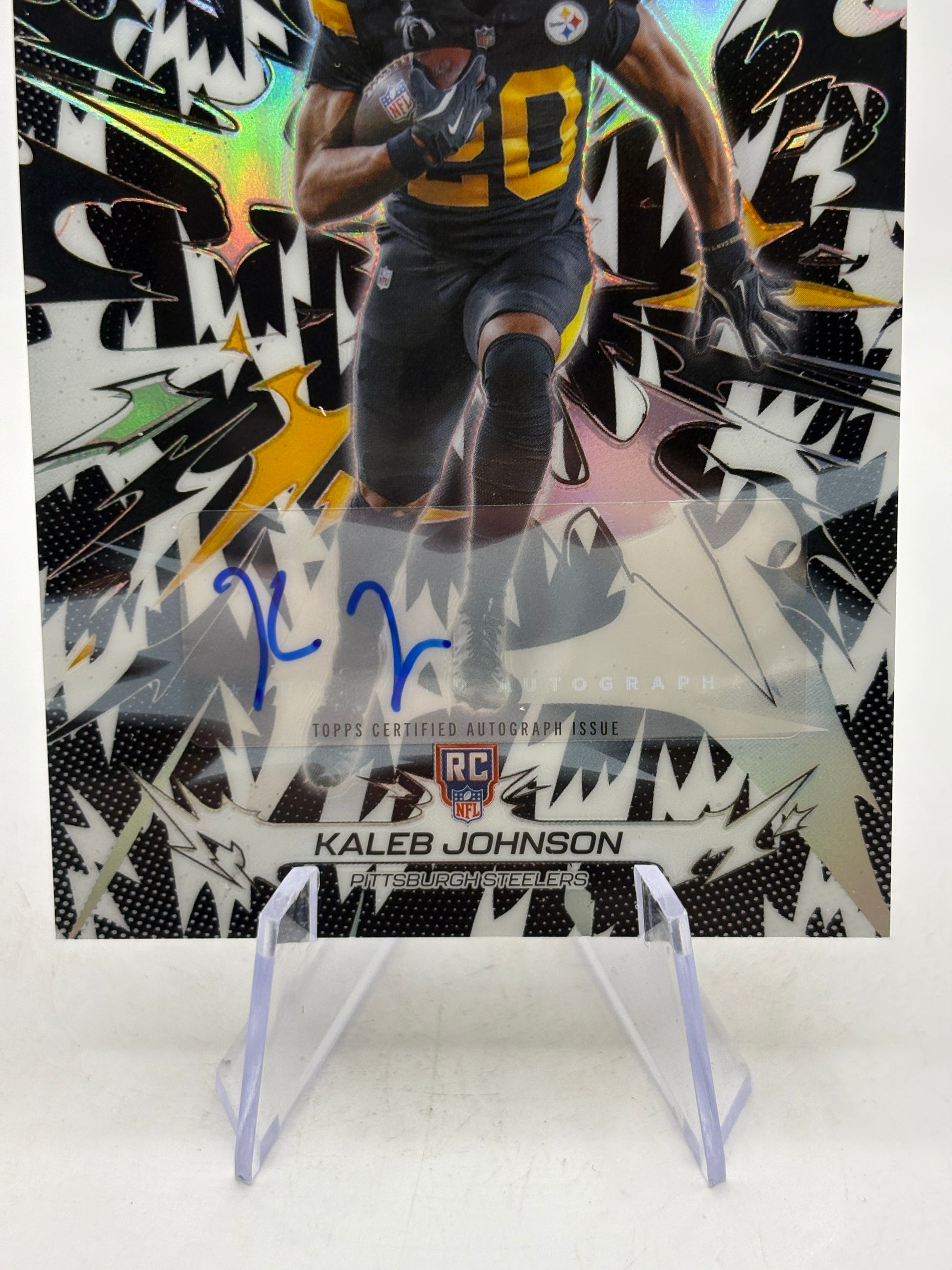 2025 Topps Resurgence Kaleb Johnson RC Auto /375 image 3