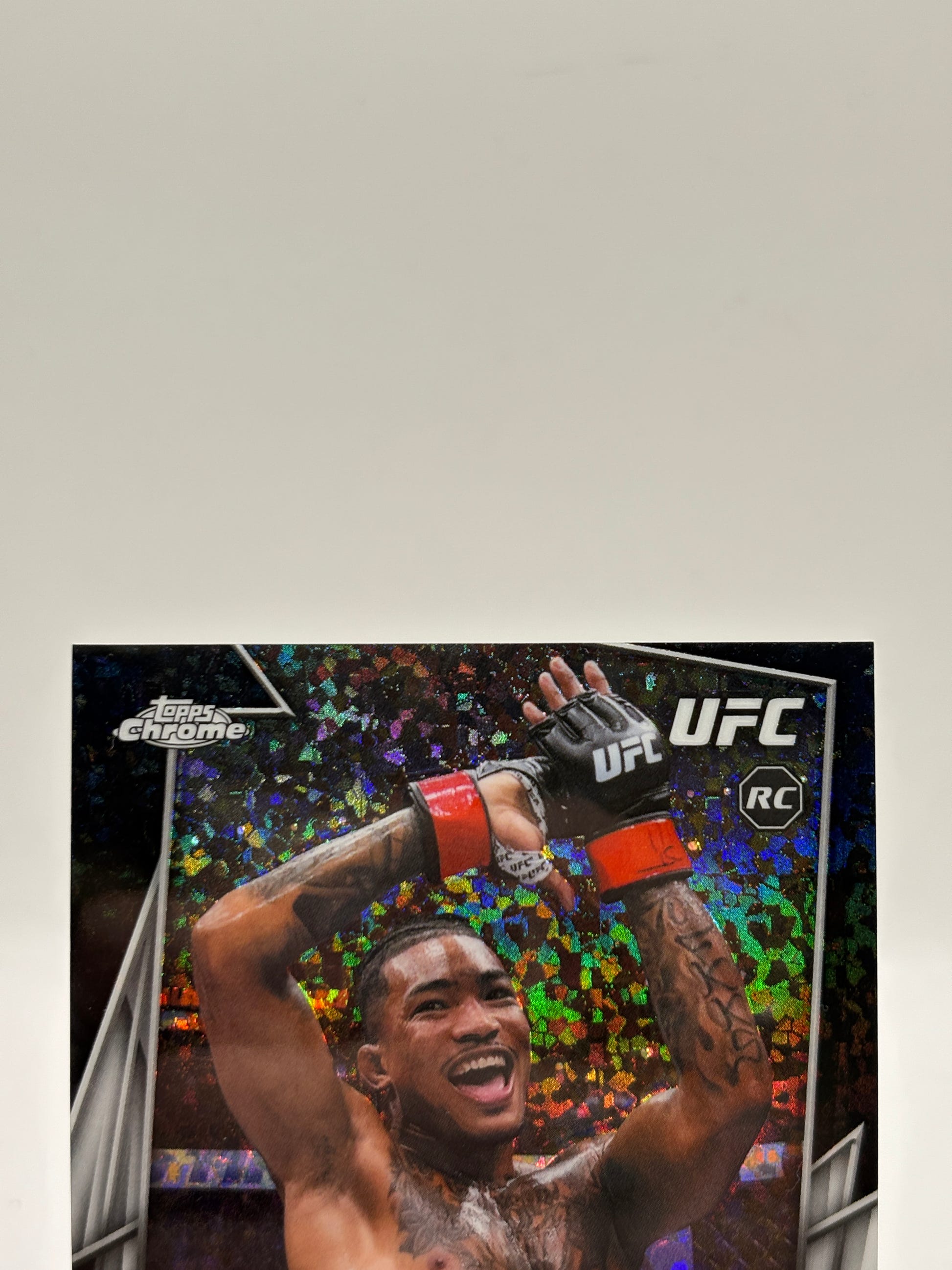 Topps Chrome 2026 UFC Malcom Wellmaker 10/10 Black Shimmer image 2