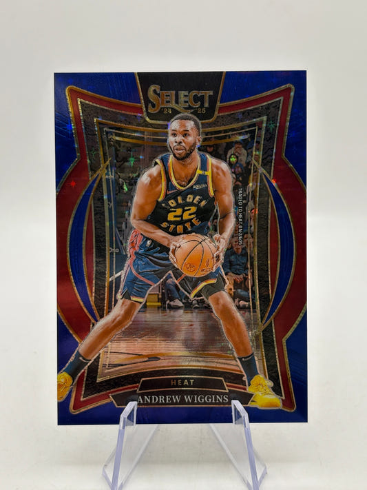 2024-25 Panini Select Basketball #5 Andrew Wiggins 05/20 Blue Sparkle