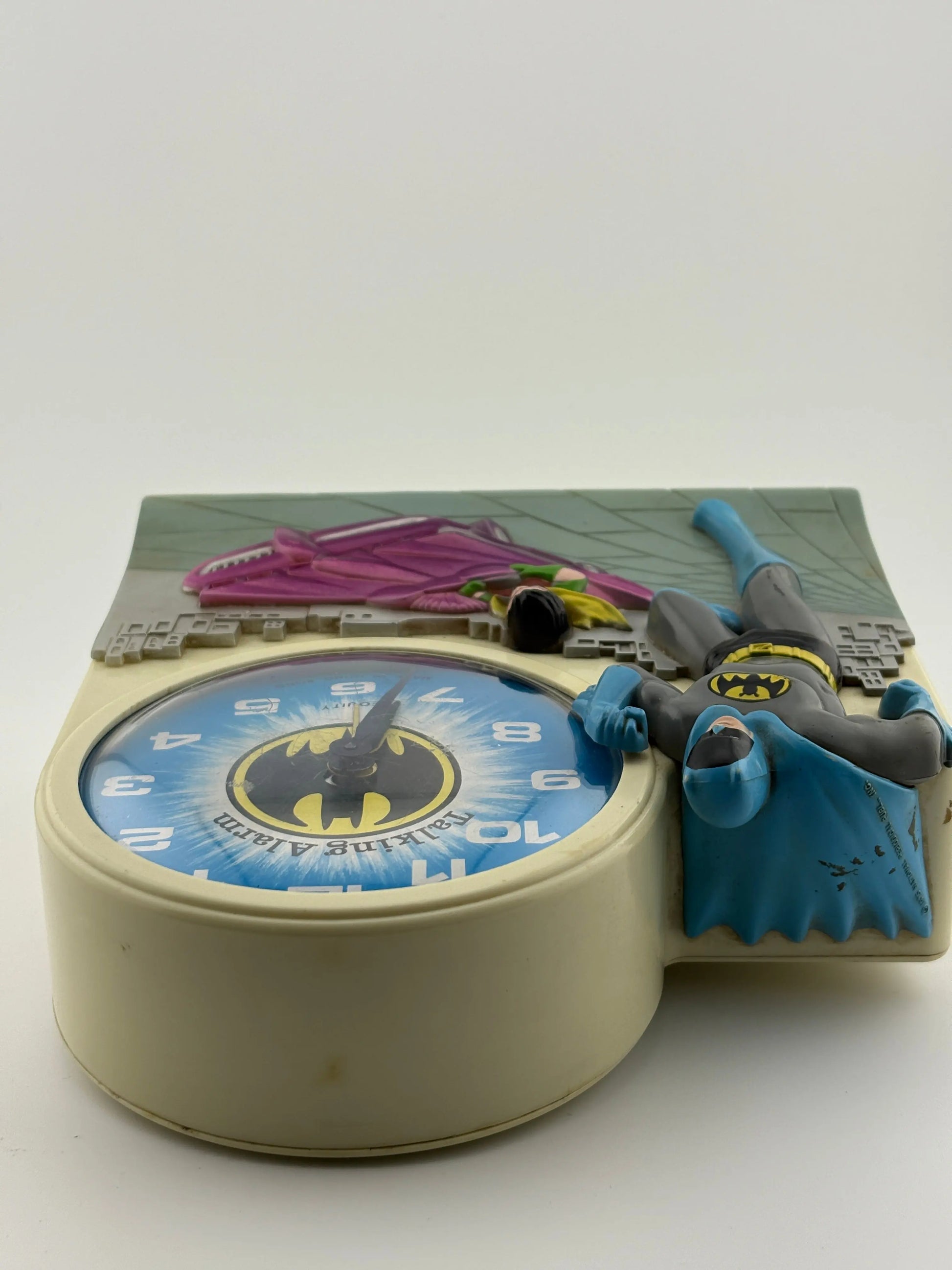 1974 Batman & Robin Janex Talking Alarm Clock. Jumpin Jehosephat Batman Untested FRENLY BRICKS - Open 7 Days
