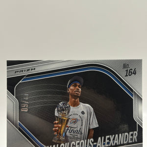 Shai Gilgeous-Alexander 2024-25 Panini Prizm Black #164 Orange Wave #12/60 FRENLY BRICKS - Open 7 Days