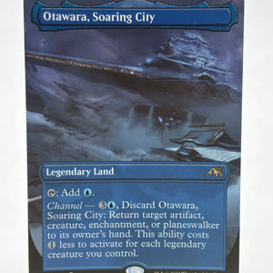 Magic The Gathering - Otawara, Soaring City Borderless Foil R #414 Neon Dynasty NM FRENLY BRICKS - Open 7 Days