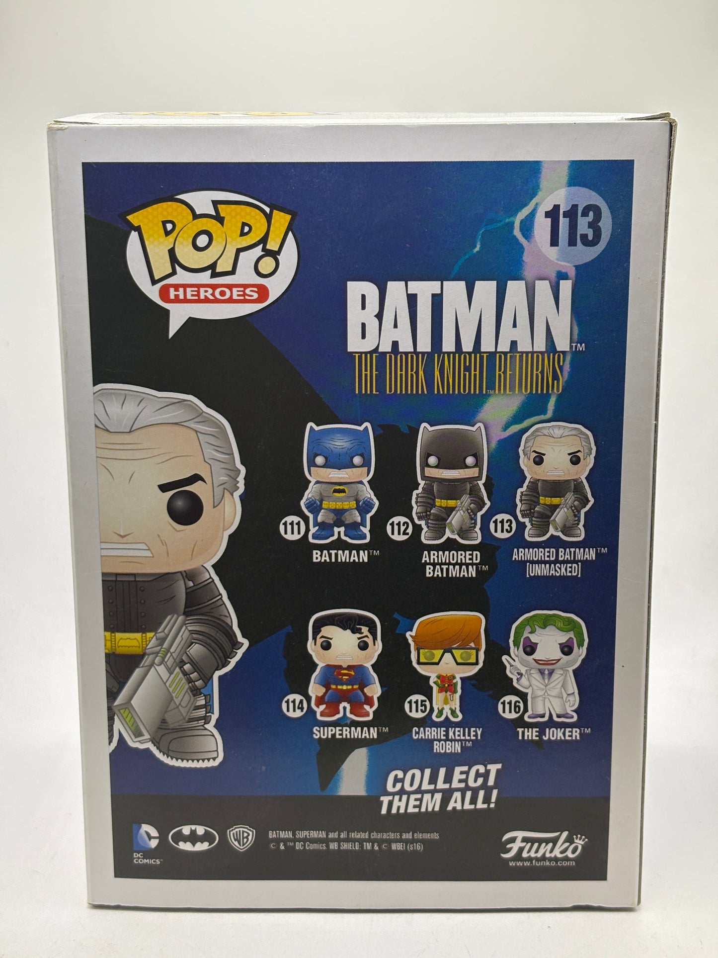 Funko POP! Heroes Batman The Dark Knight Returns #114 Armored Batman Unmasked