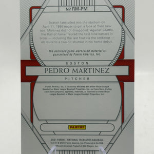 2021 Panini National Treasures Pedro Martinez Retro Materials /10 FRENLY BRICKS - Open 7 Days