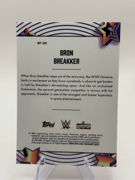 2026 Topps Chrome Cosmic BRON BREAKKER #SF-32 Orange Galactic /25 FRENLY BRICKS - Open 7 Days