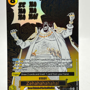 Zehahahahaha! (Alternate Art) One Piece OP16-116 The Time of Battle Foil FRENLY BRICKS - Open 7 Days
