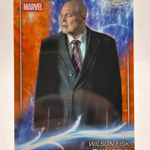 2025 TOPPS CHROME MARVEL STUDIOS KINGPIN WILSON FISK /25 ORANGE WAVE FRENLY BRICKS - Open 7 Days