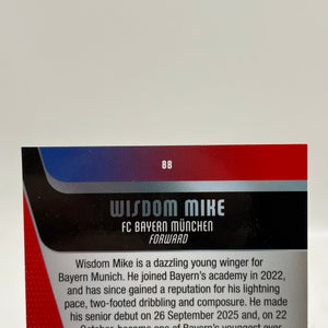 2025-26 Topps Chrome UEFA Wisdom Mike Radiating Rookies SSP Rookie RC SSP #88 FRENLY BRICKS - Open 7 Days