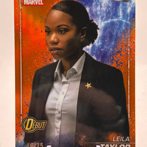 2025 Topps Chrome Marvel Studios Orange Snap Refractor S-174 | Leila Taylor #/25 FRENLY BRICKS - Open 7 Days