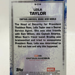 2025 Topps Chrome Marvel Studios Orange Snap Refractor S-174 | Leila Taylor #/25 FRENLY BRICKS - Open 7 Days