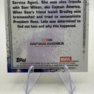 2025 Topps Chrome Marvel Studios Orange Snap Refractor S-174 | Leila Taylor #/25 FRENLY BRICKS - Open 7 Days