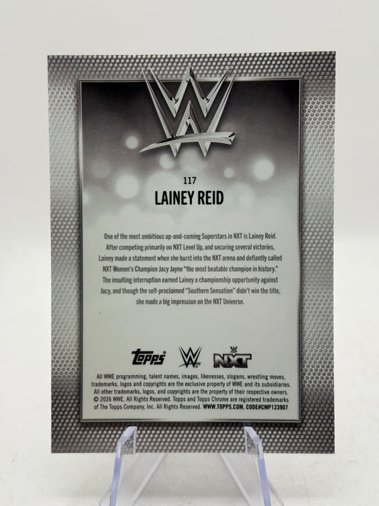 Lainey Reid 2026 Topps Chrome WWE Purple Refractor Parallel /75 Rookie Card NXT FRENLY BRICKS - Open 7 Days