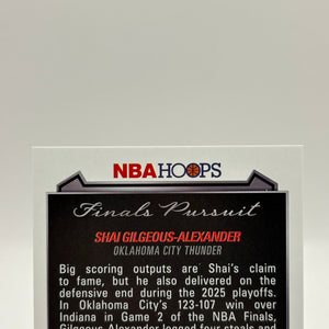 2025-26 Topps Hoops Finals Pursuit Shai Gilgeous-Alexander #FP-86 SP FRENLY BRICKS - Open 7 Days