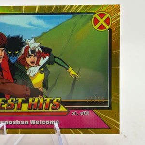 2025 Topps Finest X-Men '97 Greatest Hits Gold #GH7 A Genoshan Welcome /50 FRENLY BRICKS - Open 7 Days