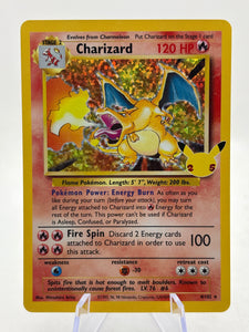 Pokemon TCG Celebrations - Charizard 4/102 Rare Holo 25th Anniversary NM