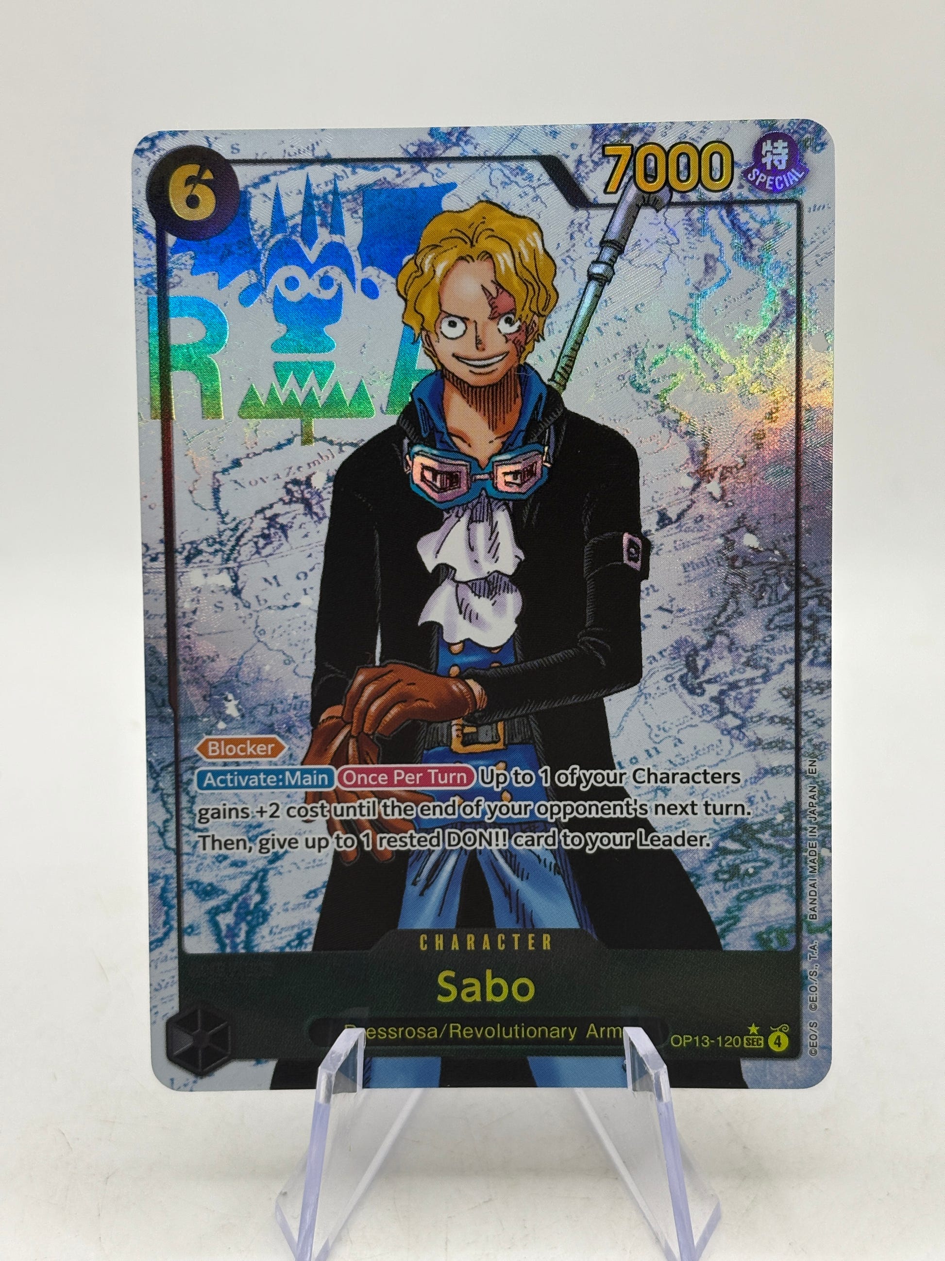 One Piece TCG - Sabo OP13-120 SEC* Alternate Art Manga image 1