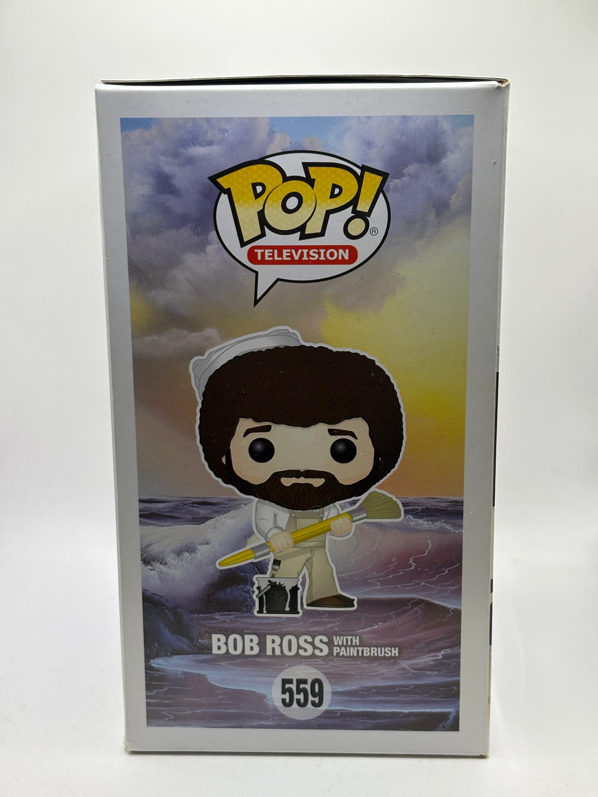Funko POP! Television Bob Ross #559 Bob Ross with Paintbrush Vinyl Figure image 4