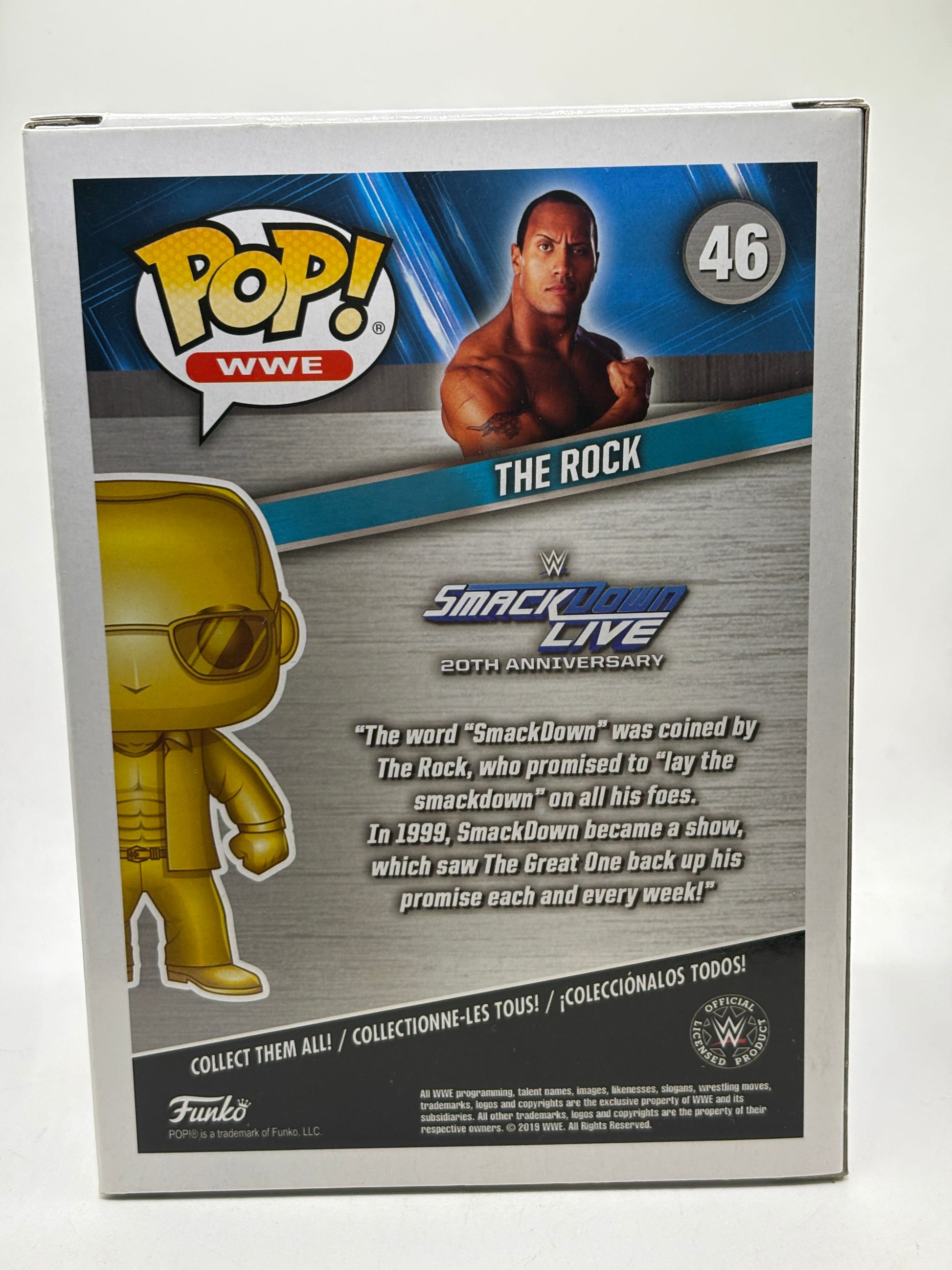 Funko POP! WWE Smack Down Live #46 The Rock Special Edition image 3