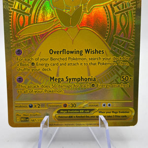 Pokemon TCG Mega Evolutions - Mega Gardevoir EX 187/132 Gold Card SEE PHOTOS FRENLY BRICKS - Open 7 Days