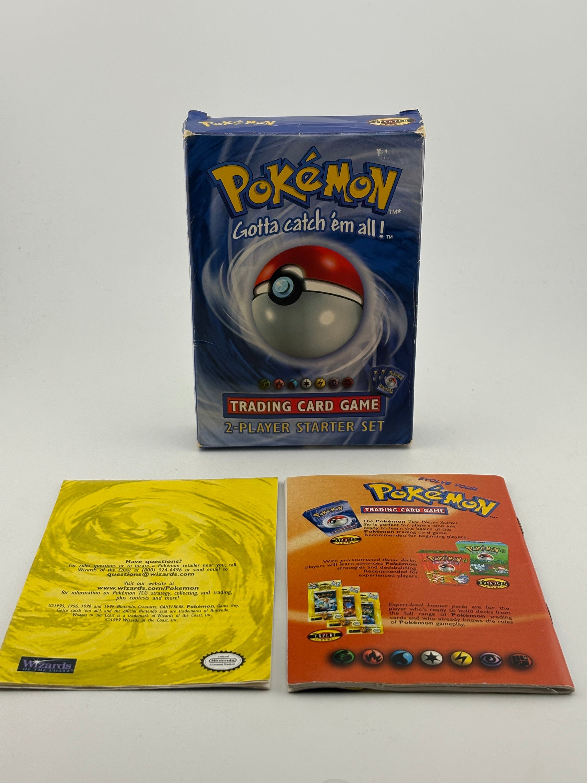 Pokemon TCG WOTC 1999 2-Player Starter Set *BOX & MANUALS ONLY* FRENLY BRICKS - Open 7 Days